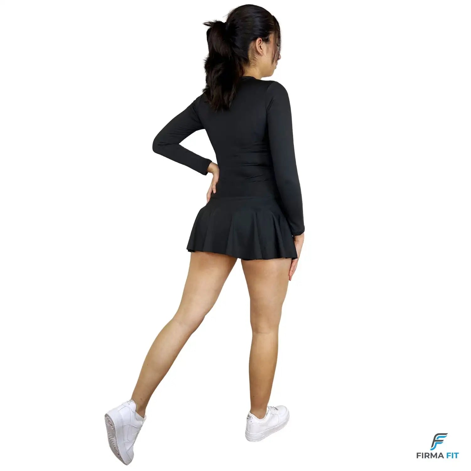 Enterizo Deportivo "Elite Grace" con Falda - Manga Larga