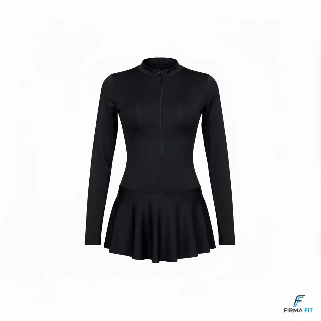 Enterizo Deportivo "Elite Grace" con Falda - Manga Larga